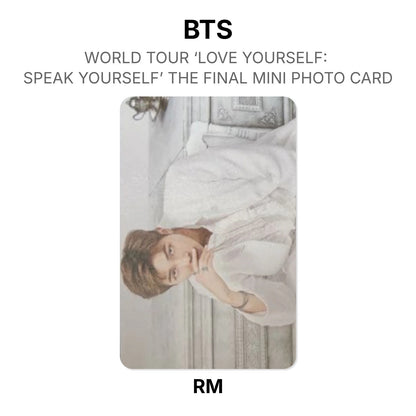 BTS WORLD TOUR ‘LOVE YOURSELF: SPEAK YOURSELF’ THE FINAL MINI PHOTO CARD Offizielle Photocard
