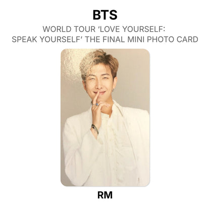BTS WORLD TOUR ‘LOVE YOURSELF: SPEAK YOURSELF’ THE FINAL MINI PHOTO CARD Offizielle Photocard