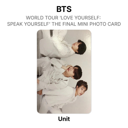BTS WORLD TOUR ‘LOVE YOURSELF: SPEAK YOURSELF’ THE FINAL MINI PHOTO CARD Offizielle Photocard