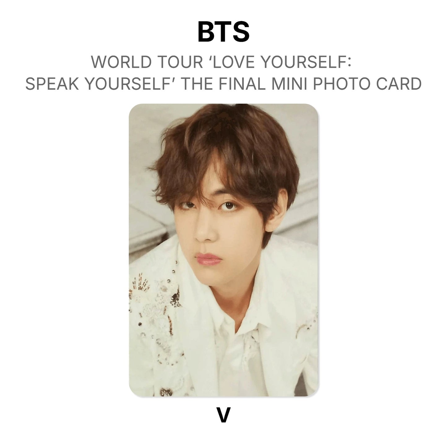 BTS WORLD TOUR ‘LOVE YOURSELF: SPEAK YOURSELF’ THE FINAL MINI PHOTO CARD Offizielle Photocard