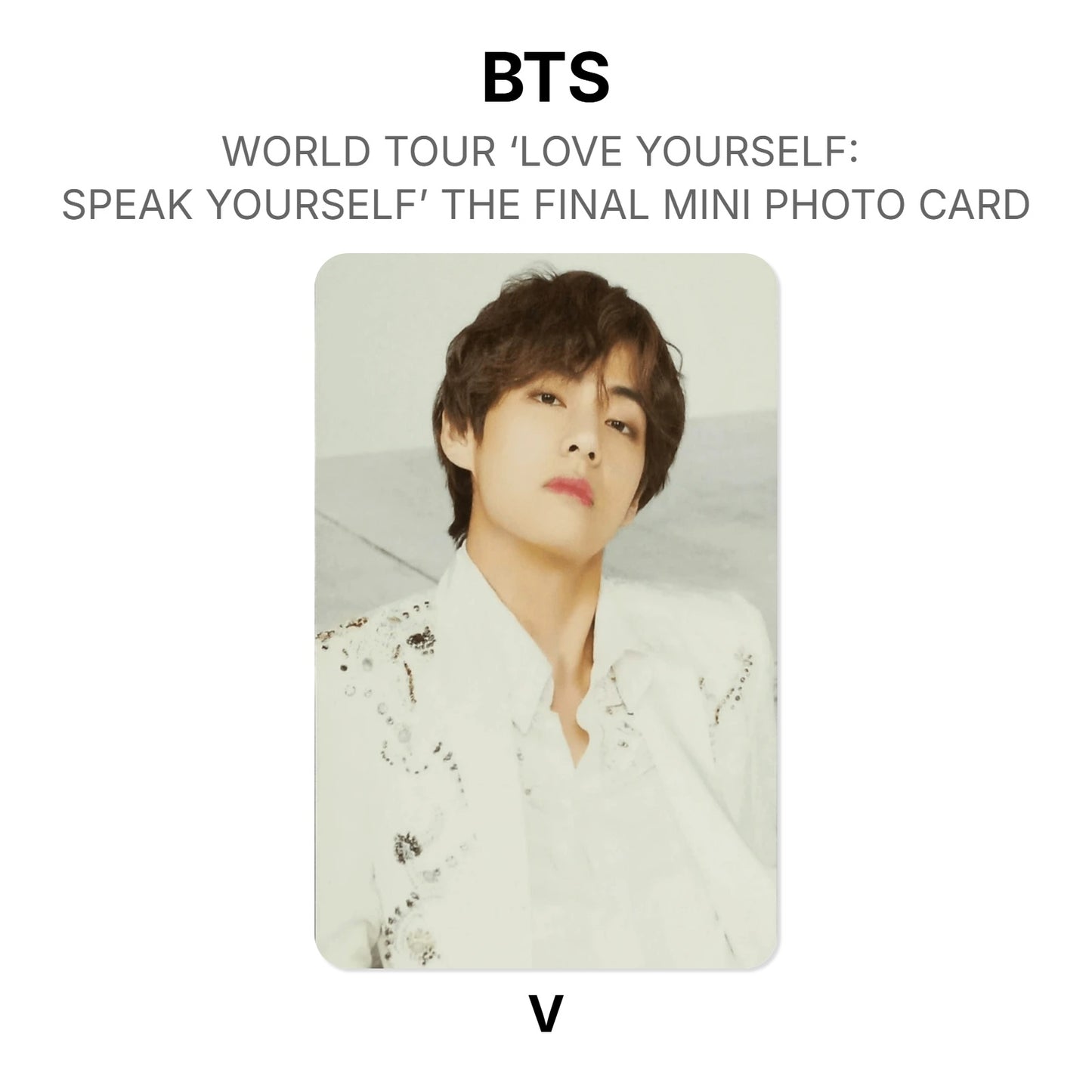 BTS WORLD TOUR ‘LOVE YOURSELF: SPEAK YOURSELF’ THE FINAL MINI PHOTO CARD Offizielle Photocard