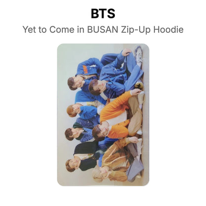 BTS Yet to Come in BUSAN Zip-Up Hoodie Offizielle Photocard