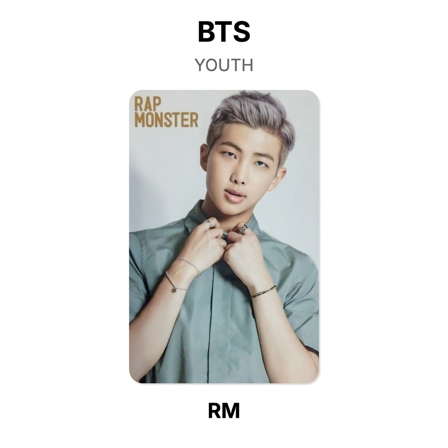 BTS YOUTH Official Photocard
