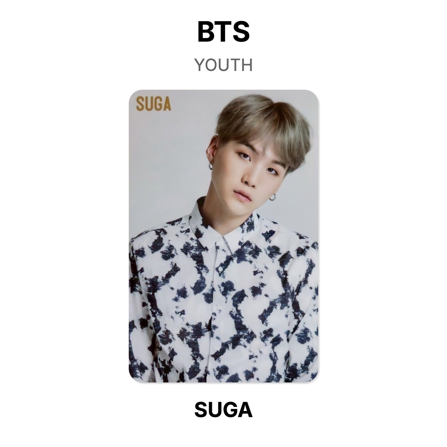 BTS YOUTH Official Photocard