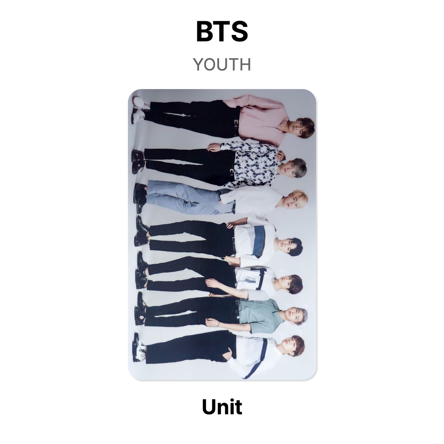 BTS YOUTH Official Photocard