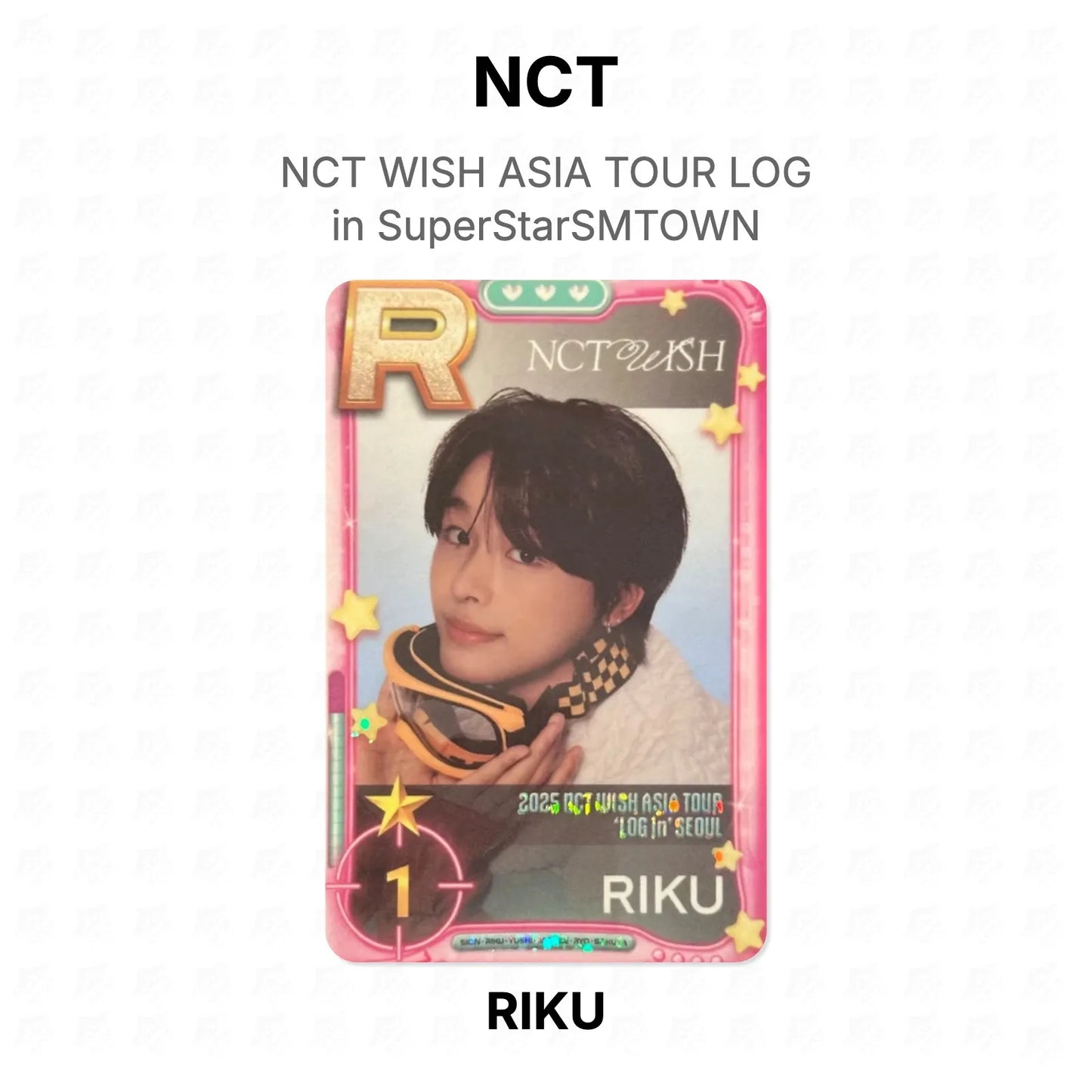 NCT WISH ASIA TOUR LOG in SuperStarSMTOWN Official Photocard