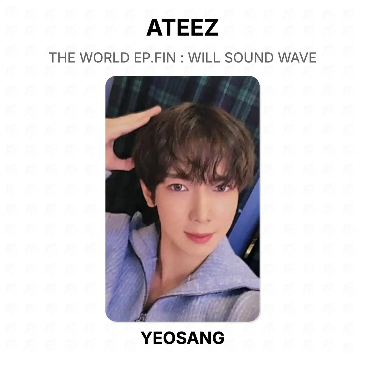 ATEEZ THE WORLD EP.FIN : WILL SOUND WAVE Official Photocard