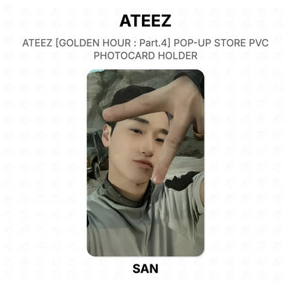 ATEEZ [GOLDEN HOUR : Part.4] POP-UP STORE PVC PHOTOCARD HOLDER Official Photocard