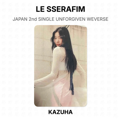 LE SSERAFIM JAPAN 2nd SINGLE UNFORGIVEN WEVERSE Official Photocard