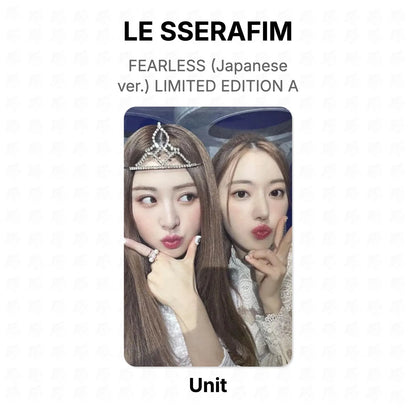 LE SSERAFIM FEARLESS (Japanese ver.) LIMITED EDITION A Official Photocard