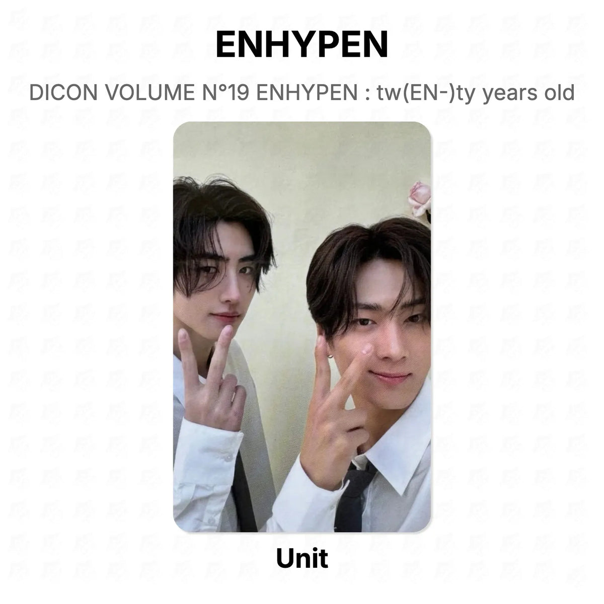 ENHYPEN DICON VOLUME N°19 ENHYPEN : tw(EN-)ty years old Official Photocard