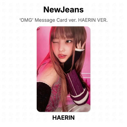 NewJeans ‘OMG’ Message Card ver. HAERIN VER. Official Photocard