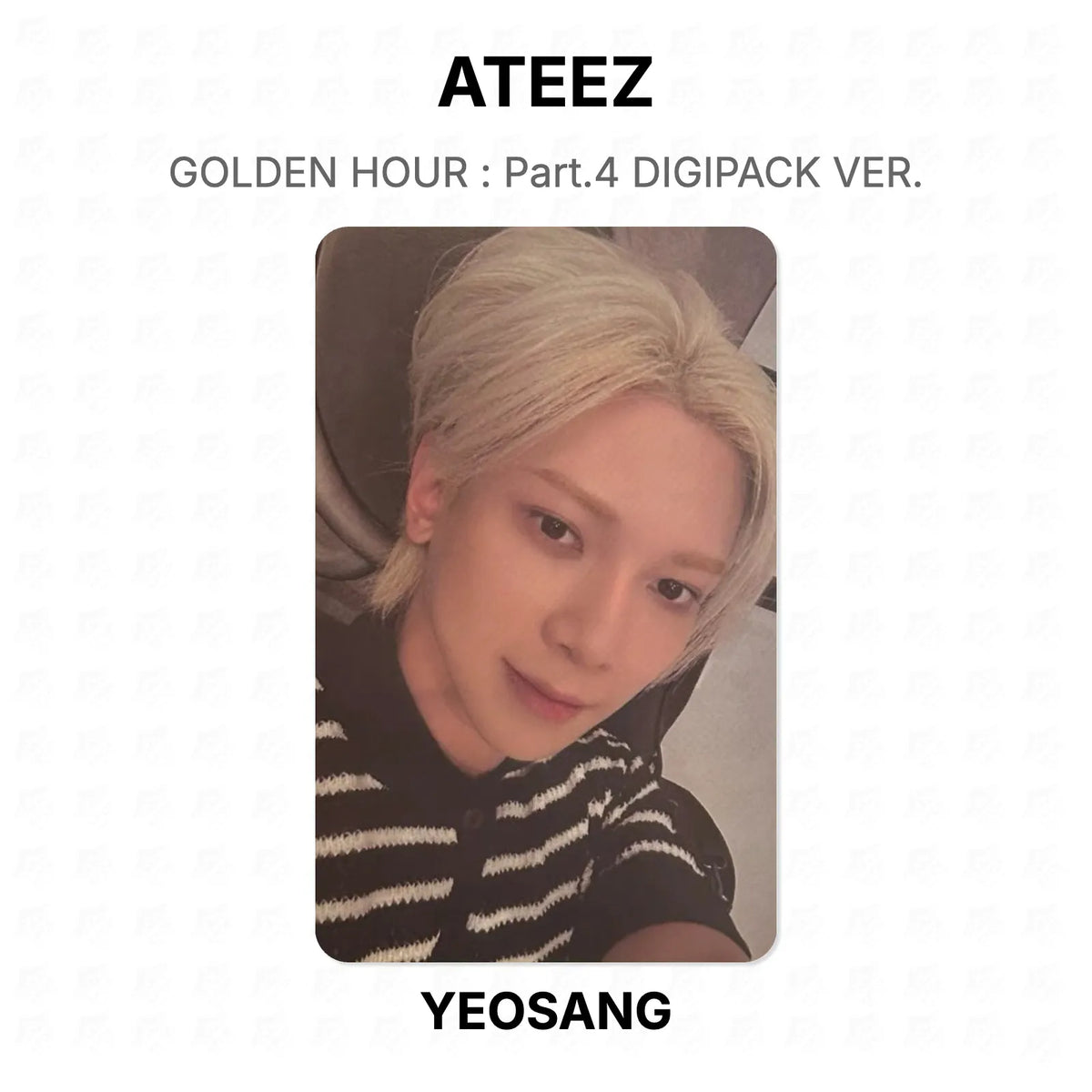 ATEEZ GOLDEN HOUR : Part.4 DIGIPACK VER. Official Photocard
