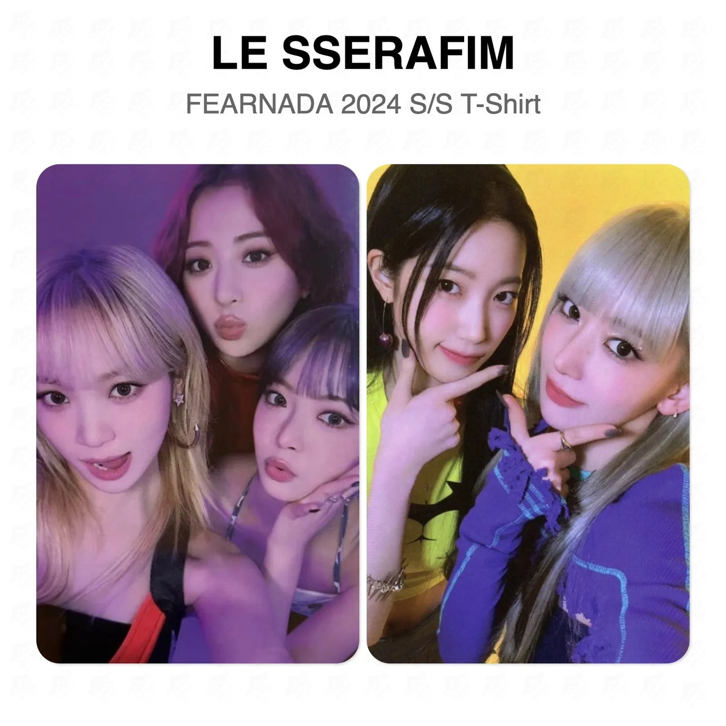 LE SSERAFIM FEARNADA 2024 S/S T-Shirt Official Photocard