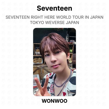 Seventeen RIGHT HERE WORLD TOUR IN JAPAN TOKYO WEVERSE JAPAN Official Photocard
