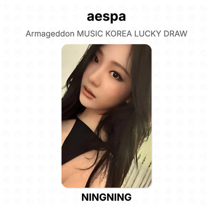 aespa Armageddon MUSIC KOREA LUCKY DRAW Official Photocard
