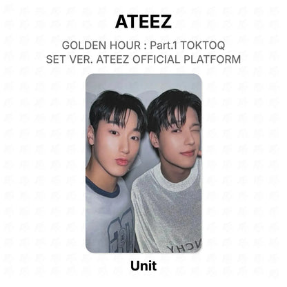 ATEEZ GOLDEN HOUR : Part.1 TOKTOQ SET VER. ATEEZ OFFICIAL PLATFORM Official Photocard