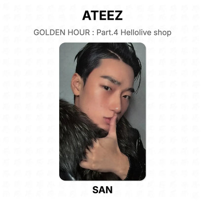 ATEEZ GOLDEN HOUR : Part.4 Hellolive shop Official Photocard