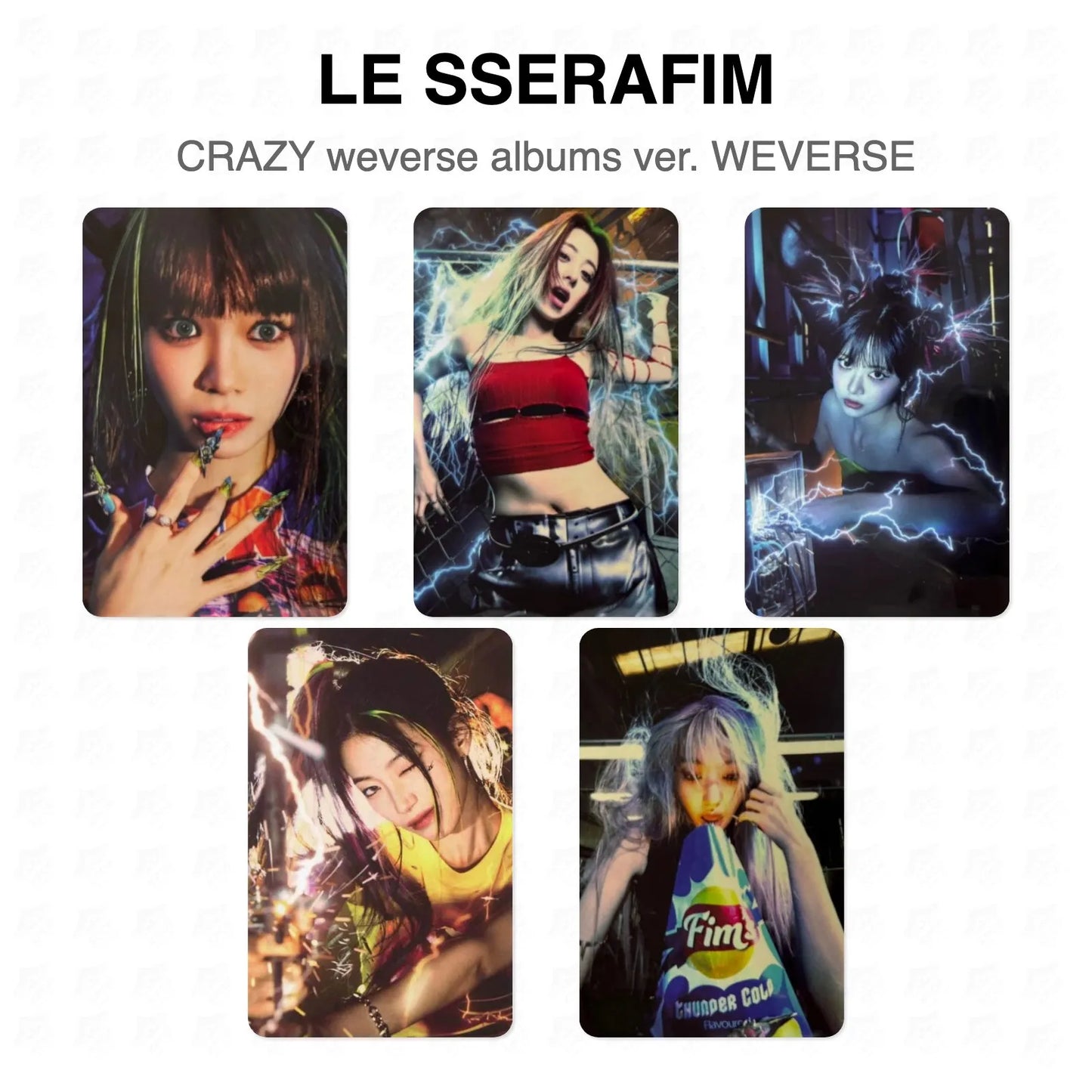 LE SSERAFIM CRAZY weverse albums ver. WEVERSE Official Photocard