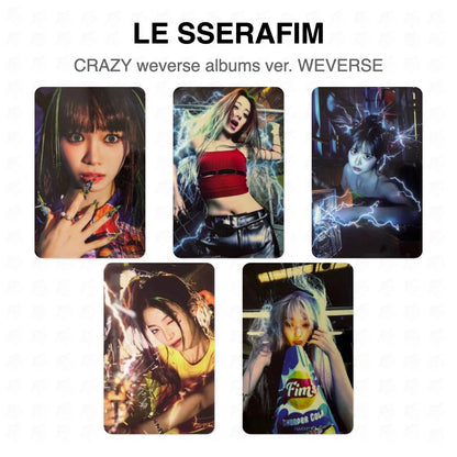 LE SSERAFIM CRAZY weverse albums ver. WEVERSE Official Photocard