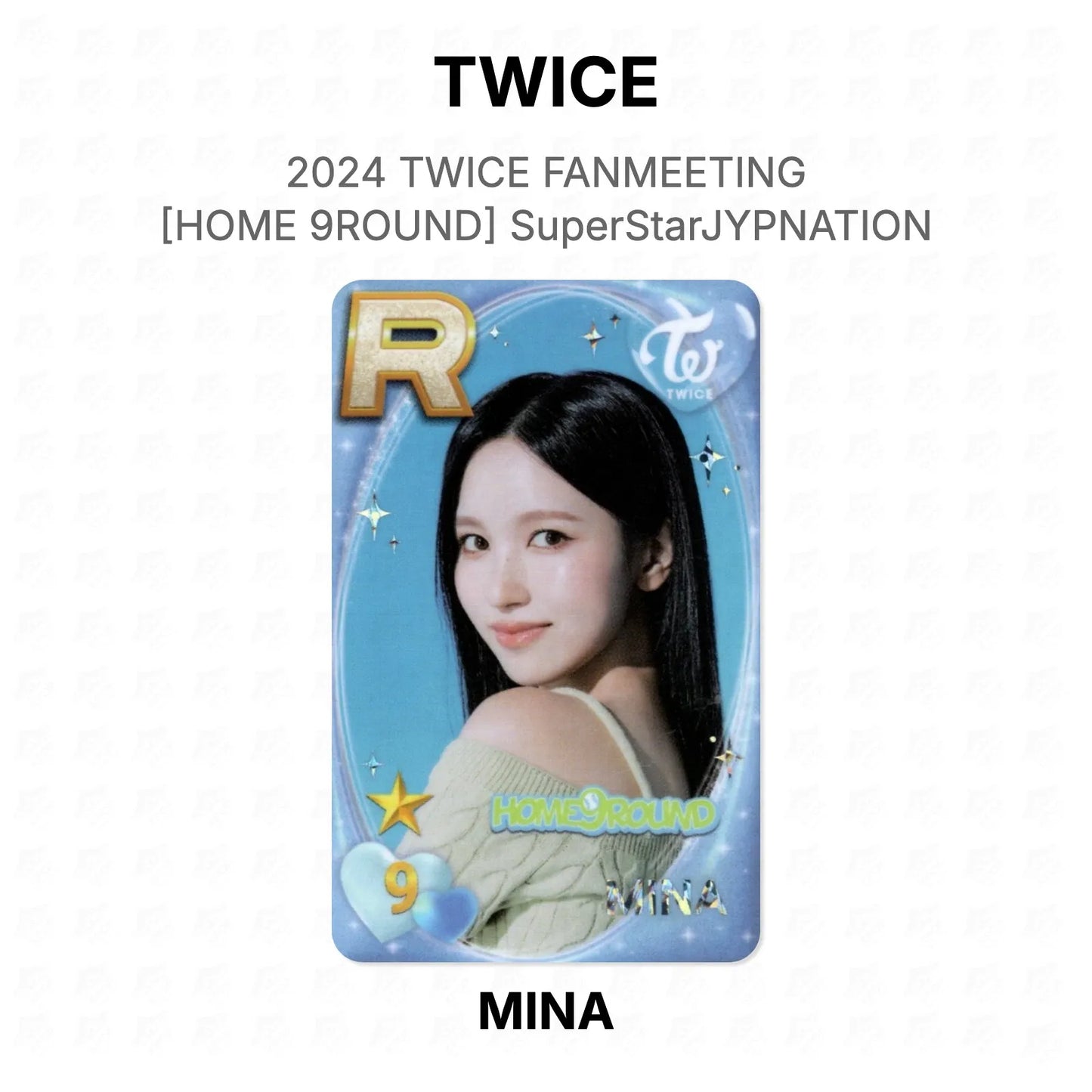 TWICE 2024 TWICE FANMEETING [HOME 9ROUND] SuperStarJYPNATION Official Photocard