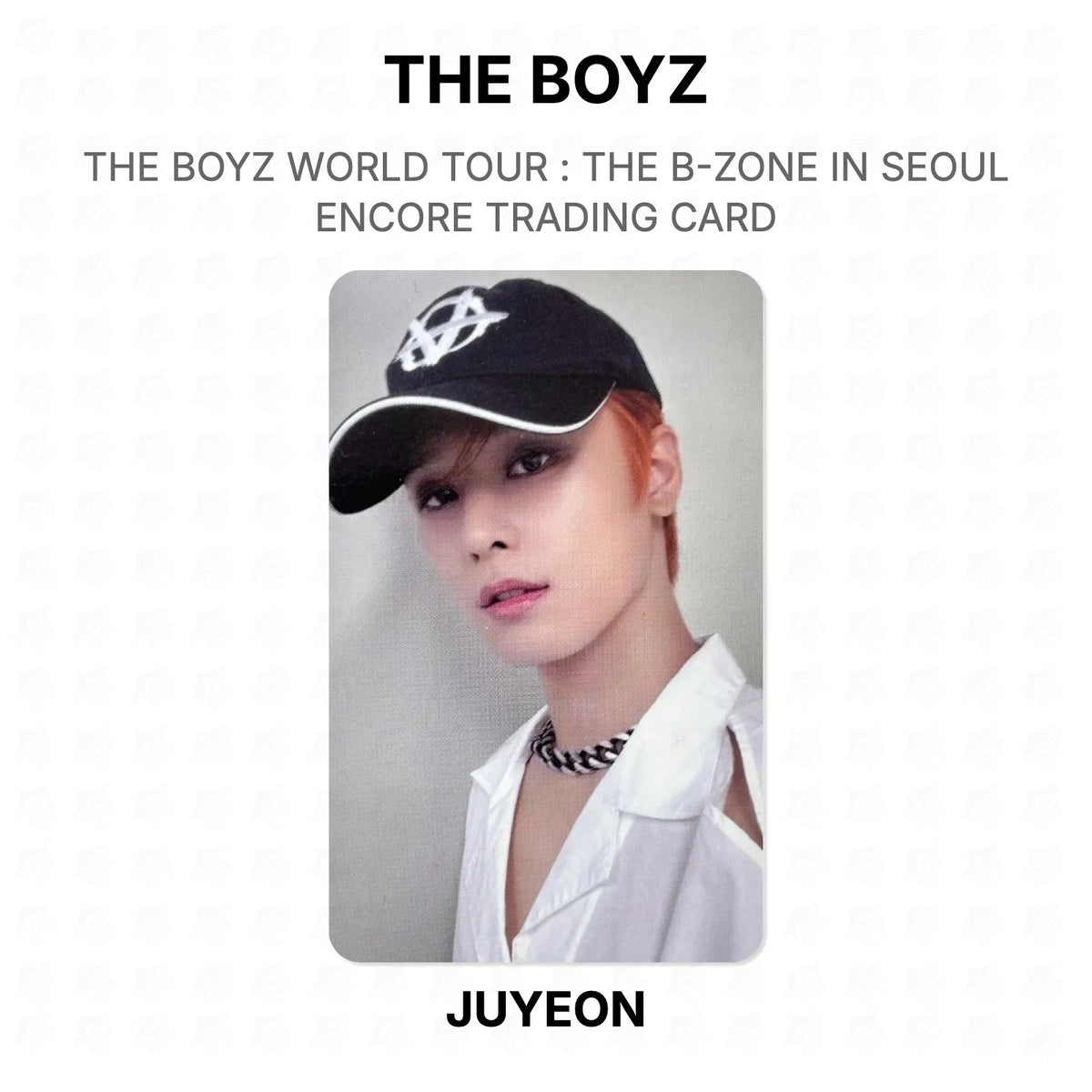 THE BOYZ WORLD TOUR : THE B-ZONE IN SEOUL ENCORE TRADING CARD Official Photocard