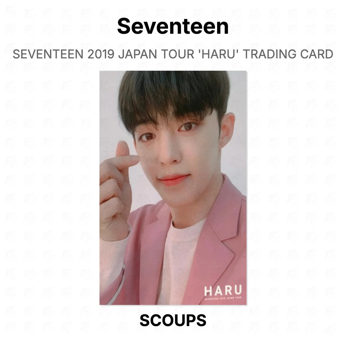 Seventeen 2019 JAPAN TOUR 'HARU' TRADING CARD Official Photocard