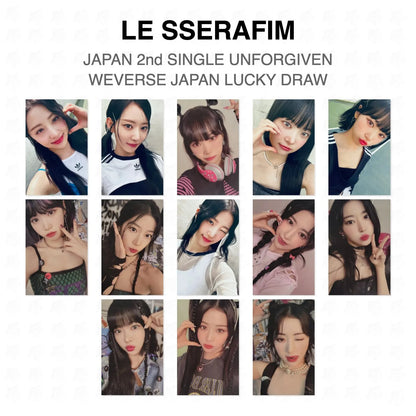 LE SSERAFIM JAPAN 2nd SINGLE UNFORGIVEN WEVERSE JAPAN LUCKY DRAW Official Photocard