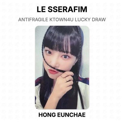 LE SSERAFIM ANTIFRAGILE KTOWN4U LUCKY DRAW Official Photocard