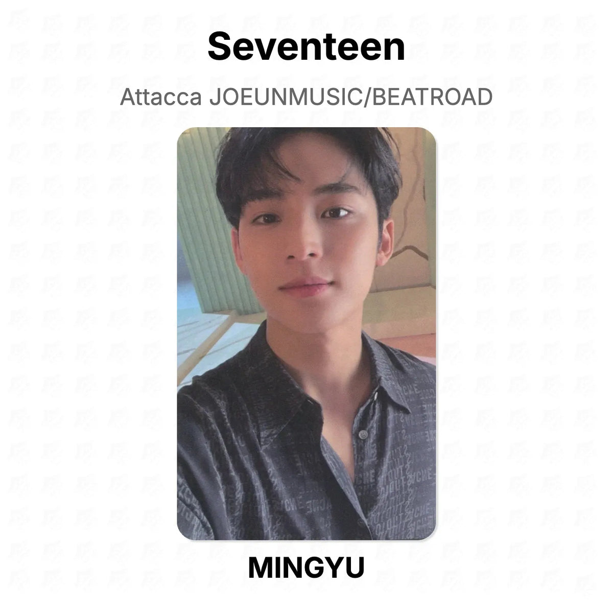 Seventeen Attacca JOEUNMUSIC/BEATROAD Official Photocard