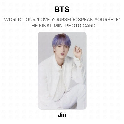 BTS WORLD TOUR ‘LOVE YOURSELF: SPEAK YOURSELF’ THE FINAL MINI PHOTO CARD photocard oficial