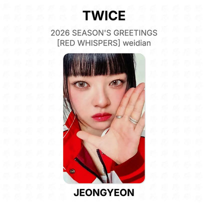 TWICE 2026 SEASON'S GREETINGS [RED WHISPERS] weidian Official Photocard