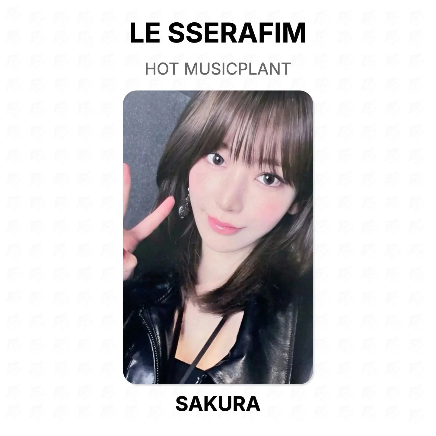 LE SSERAFIM HOT MUSICPLANT Official Photocard