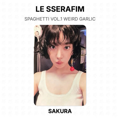 LE SSERAFIM SPAGHETTI VOL.1 WEIRD GARLIC Official Photocard