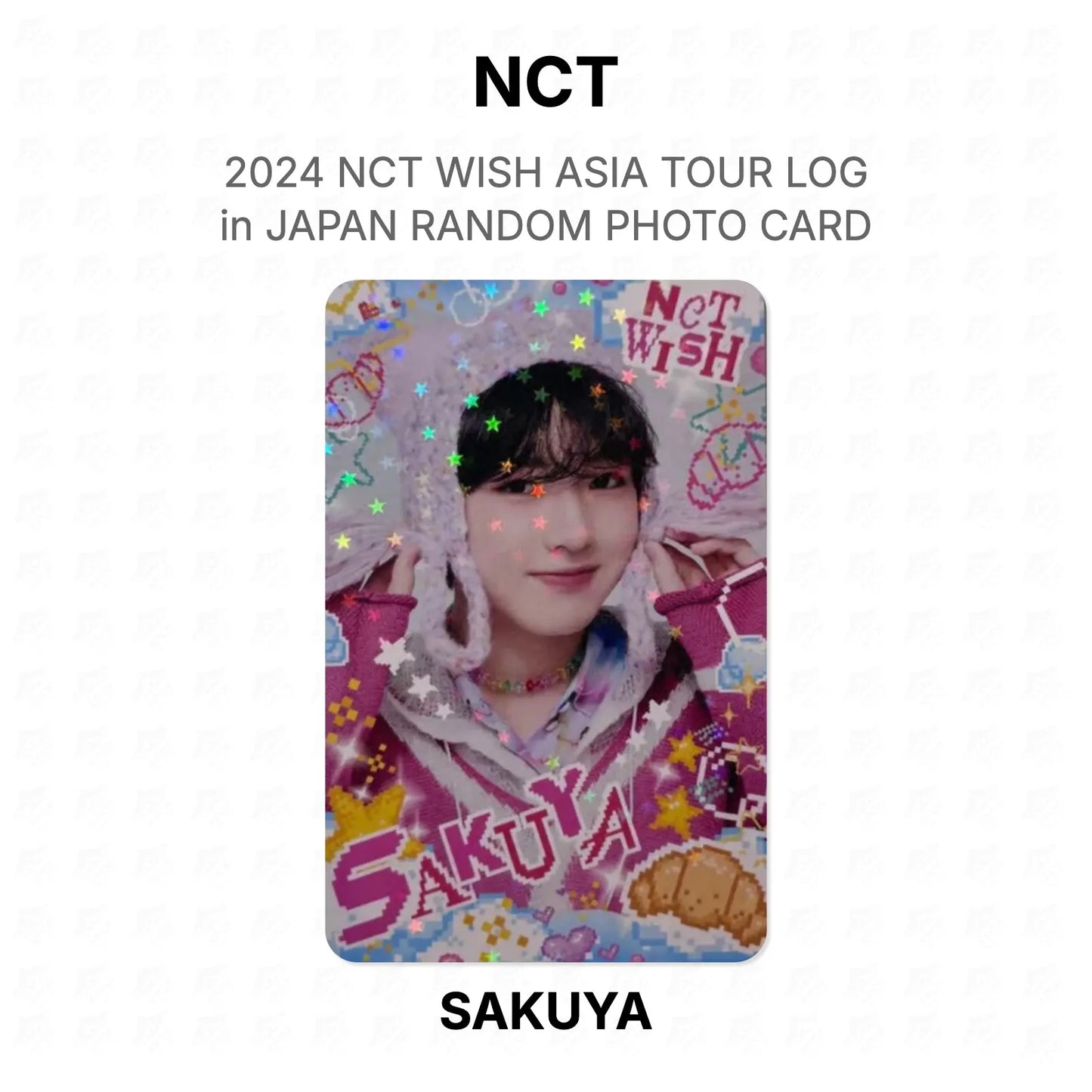 NCT 2024 NCT WISH ASIA TOUR LOG in JAPAN RANDOM PHOTO CARD Official Photocard