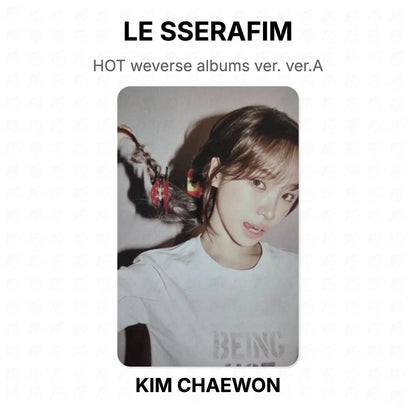LE SSERAFIM HOT weverse albums ver. ver.A Official Photocard