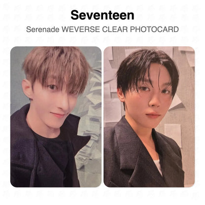 Seventeen Serenade WEVERSE CLEAR PHOTOCARD Official Photocard