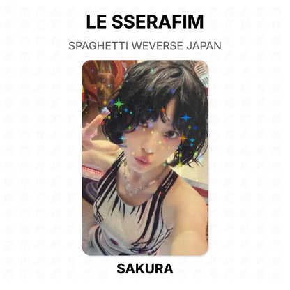 LE SSERAFIM SPAGHETTI WEVERSE JAPAN Official Photocard