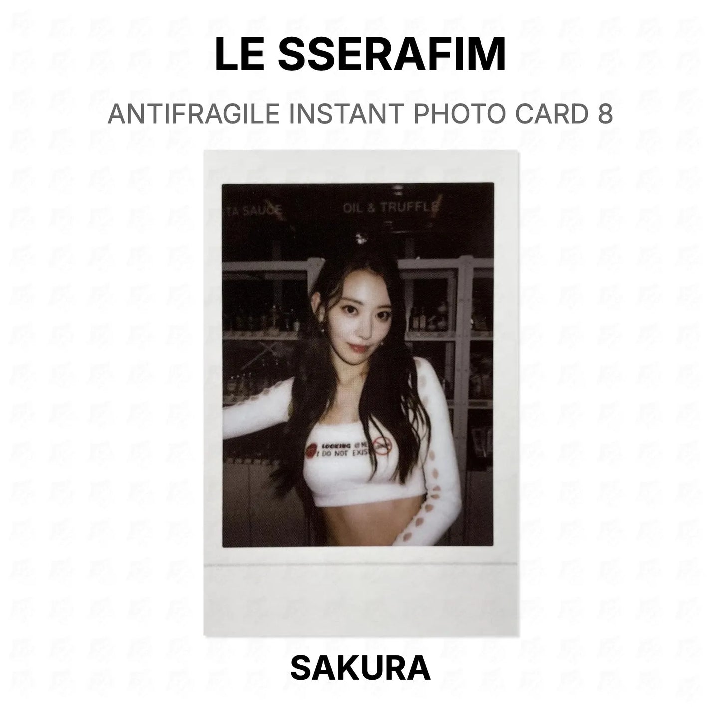 LE SSERAFIM ANTIFRAGILE INSTANT PHOTO CARD 8 Official Photocard
