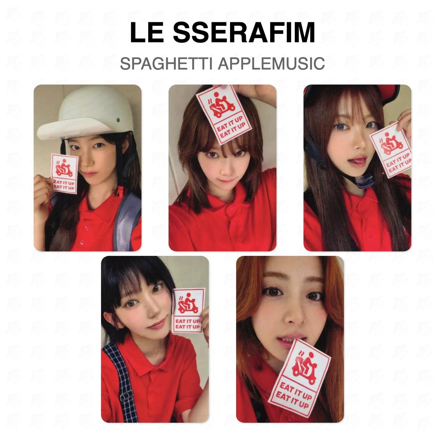 LE SSERAFIM SPAGHETTI APPLEMUSIC Official Photocard