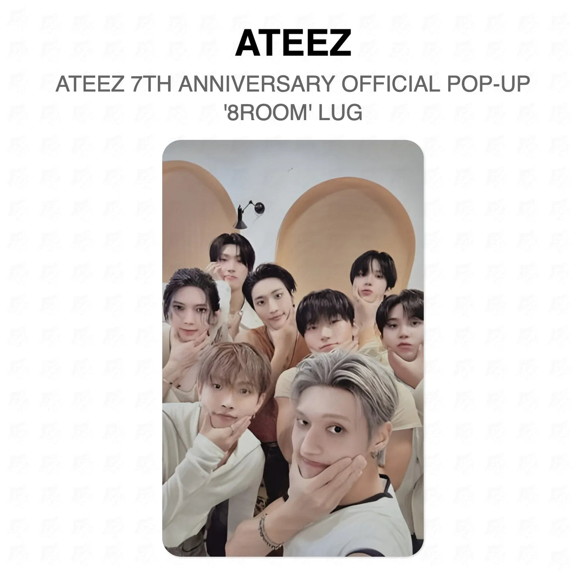 ATEEZ 7TH ANNIVERSARY OFFICIAL POP-UP '8ROOM' LUG Official Photocard