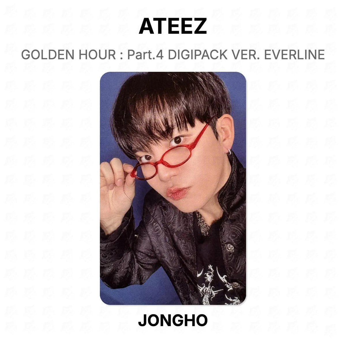 ATEEZ GOLDEN HOUR : Part.4 DIGIPACK VER. EVERLINE Official Photocard