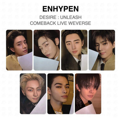 ENHYPEN DESIRE : UNLEASH COMEBACK LIVE WEVERSE Official Photocard