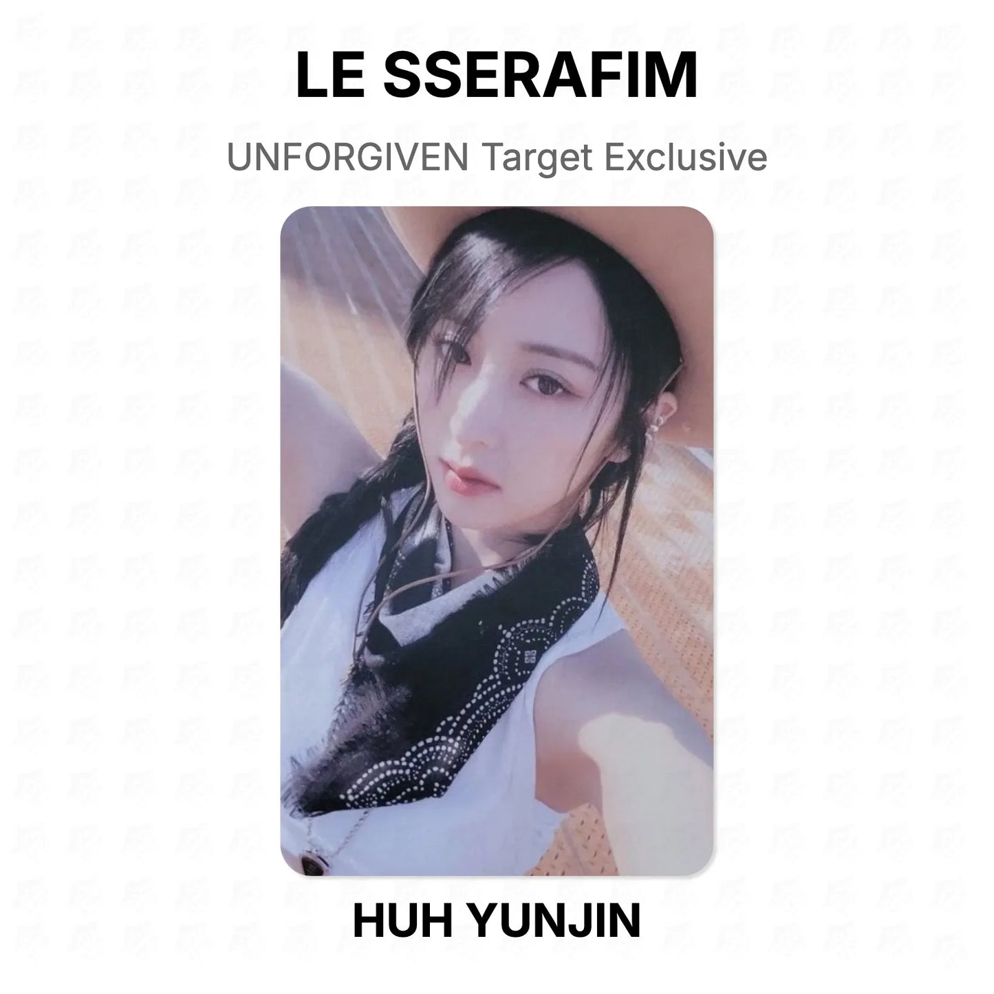 LE SSERAFIM UNFORGIVEN Target Exclusive Official Photocard