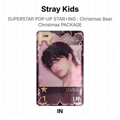 Stray Kids SUPERSTAR POP-UP STAR+ING : Christmas Bear Christmas PACKAGE Official Photocard