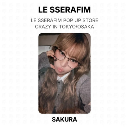 LE SSERAFIM POP UP STORE CRAZY IN TOKYO/OSAKA Official Photocard