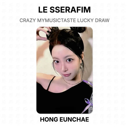 LE SSERAFIM CRAZY MYMUSICTASTE LUCKY DRAW Official Photocard