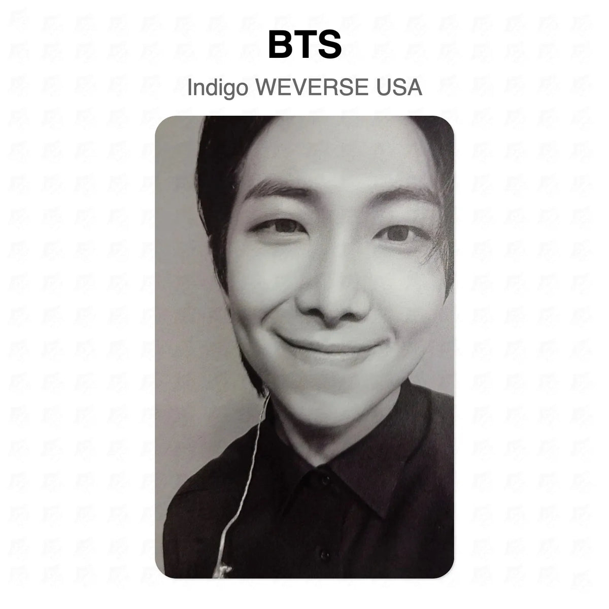BTS Indigo WEVERSE USA Official Photocard