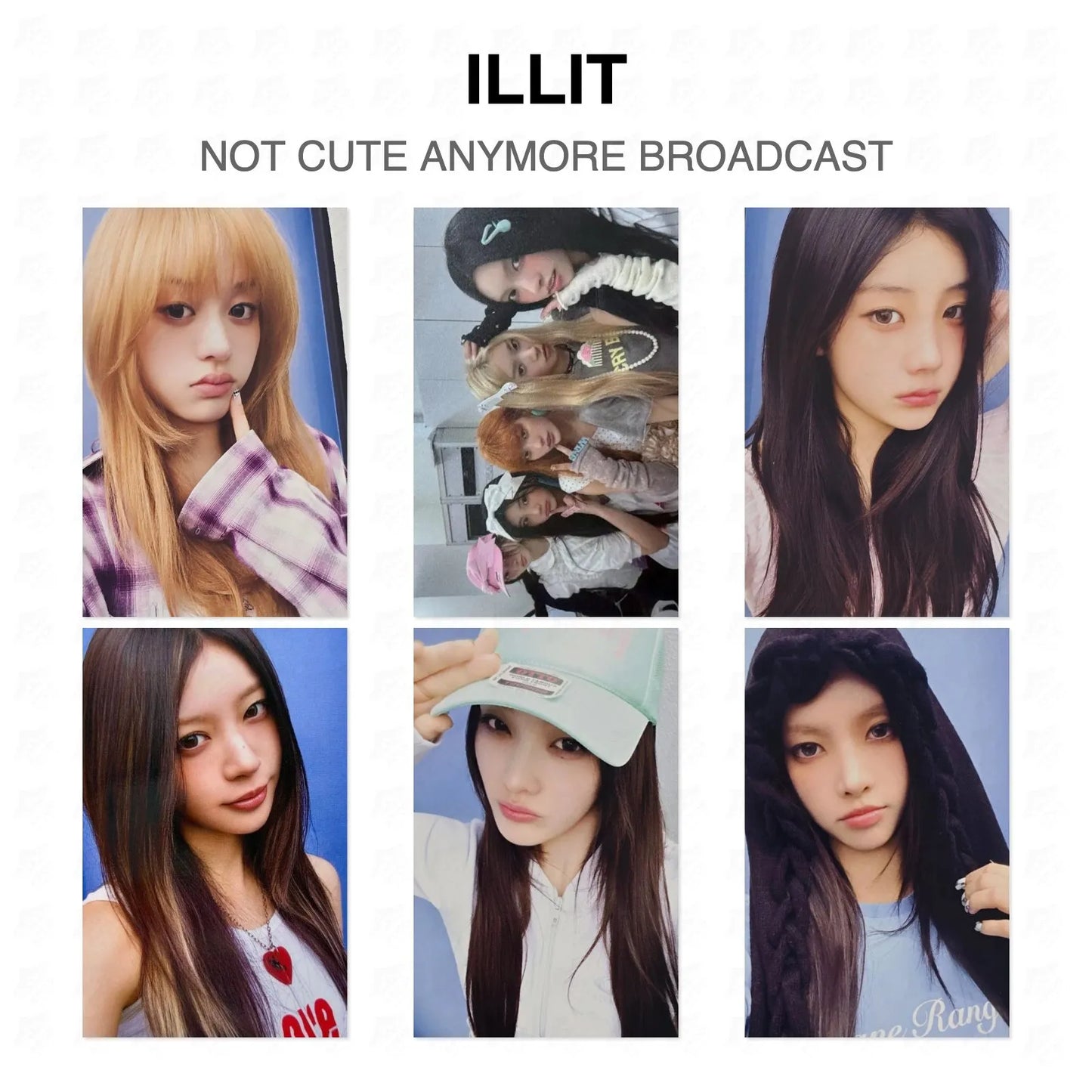 ILLIT NOT CUTE ANYMORE BROADCAST Official Photocard