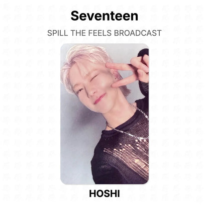 Seventeen SPILL THE FEELS BROADCAST Official Photocard